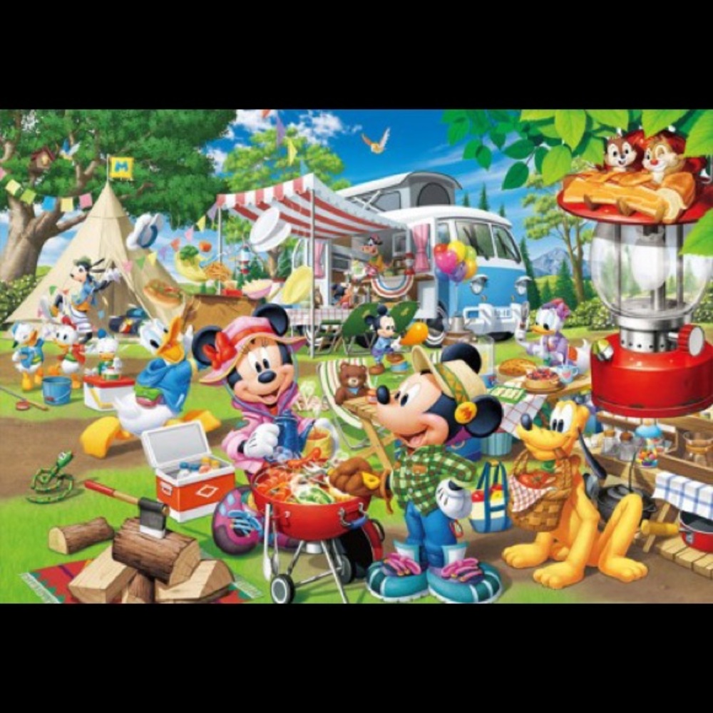 1000 pieces Autocamp Barbecue Disney Tenyo Puzzle